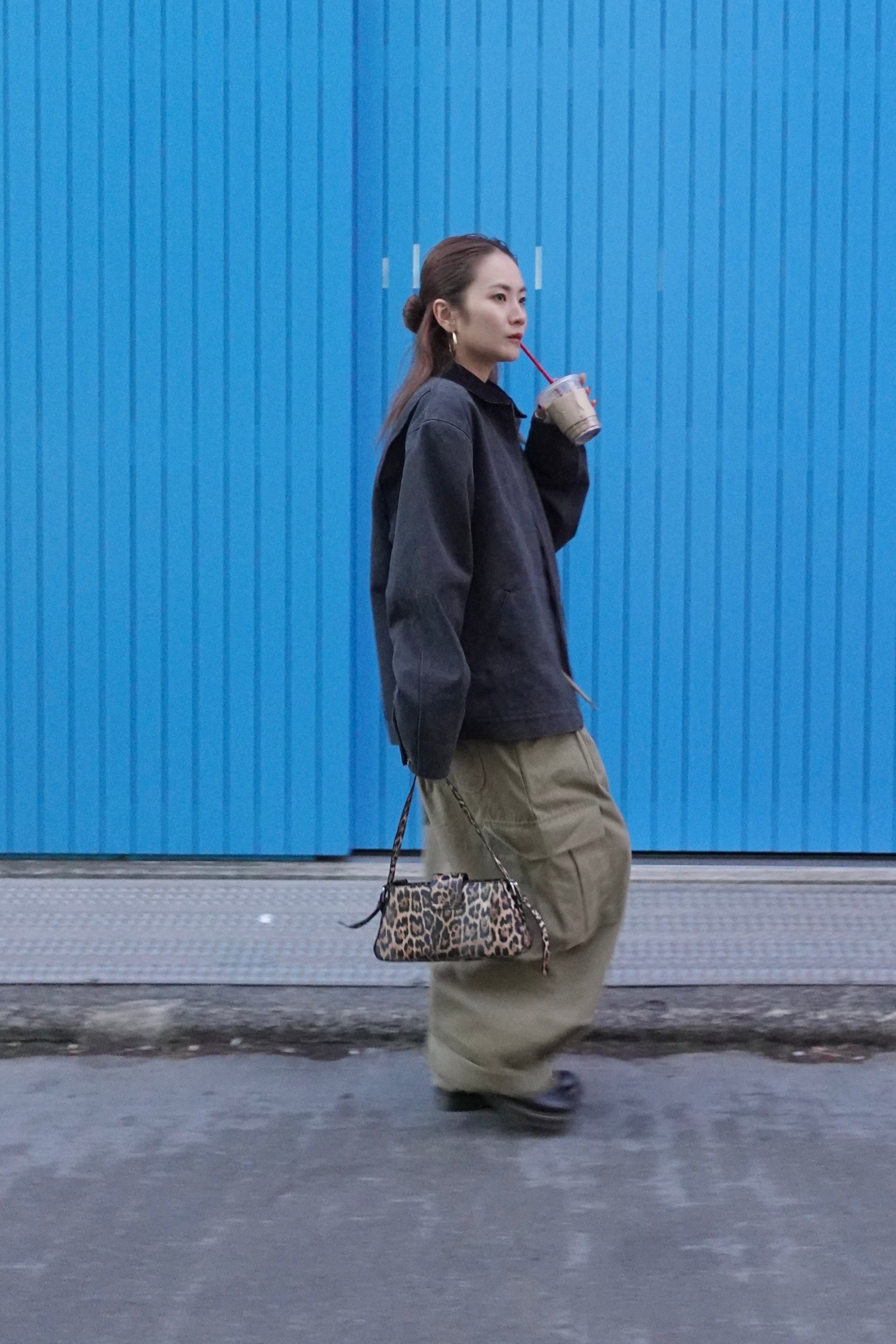 バイカラールーズブルゾン