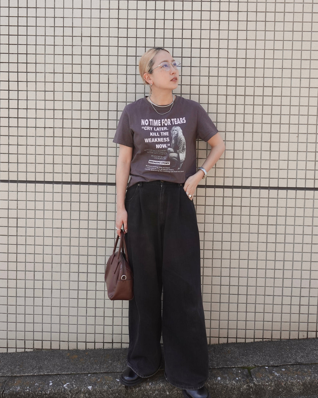 vintageウオッシュTee