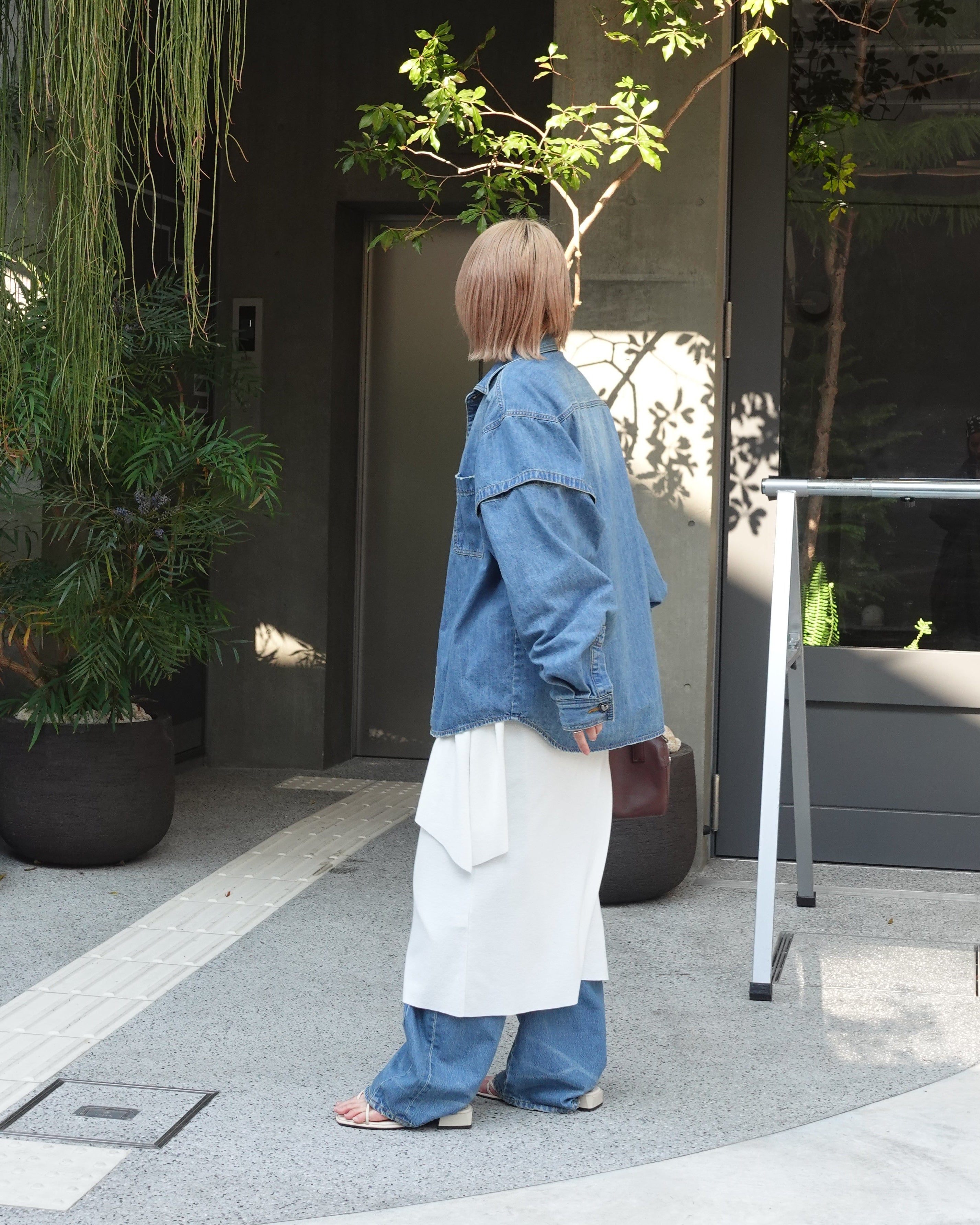スリーブデザインデニムSH