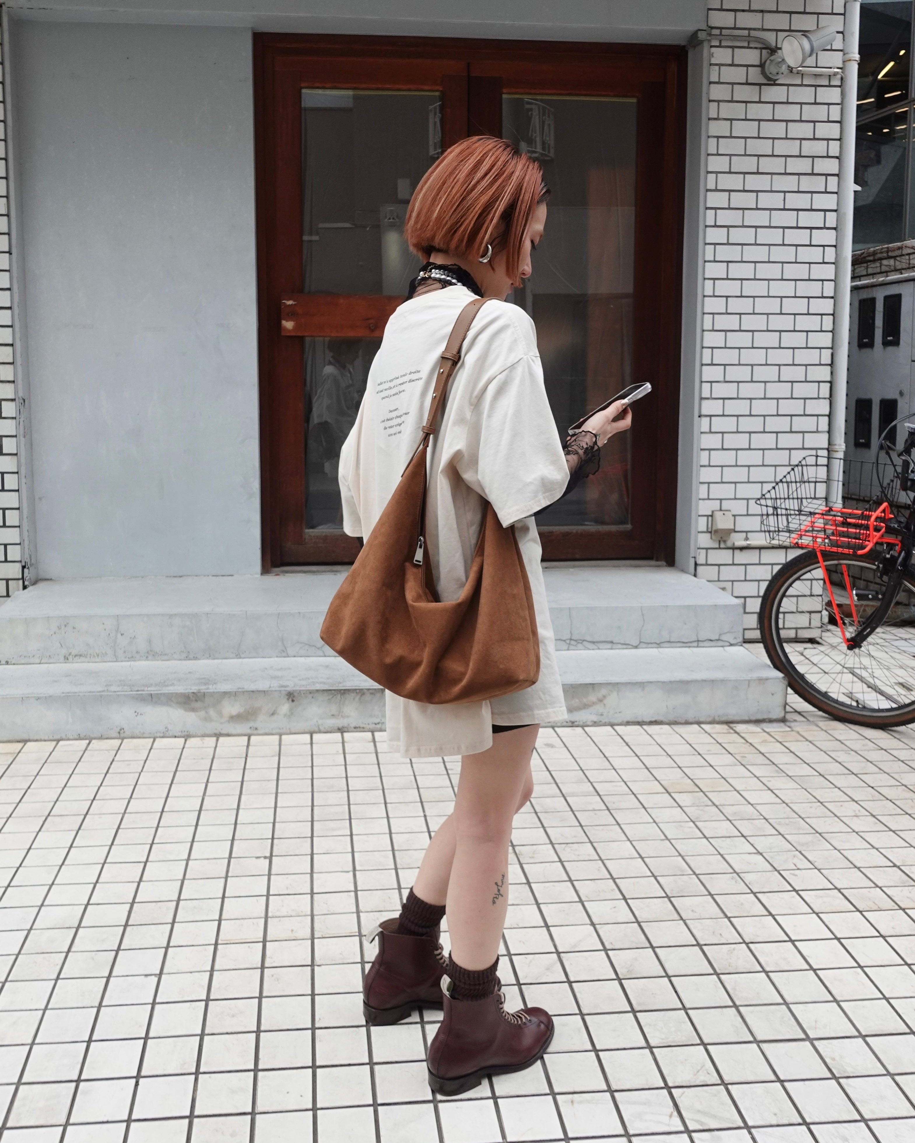 【ノベルティ】スウェードショルダーBAG