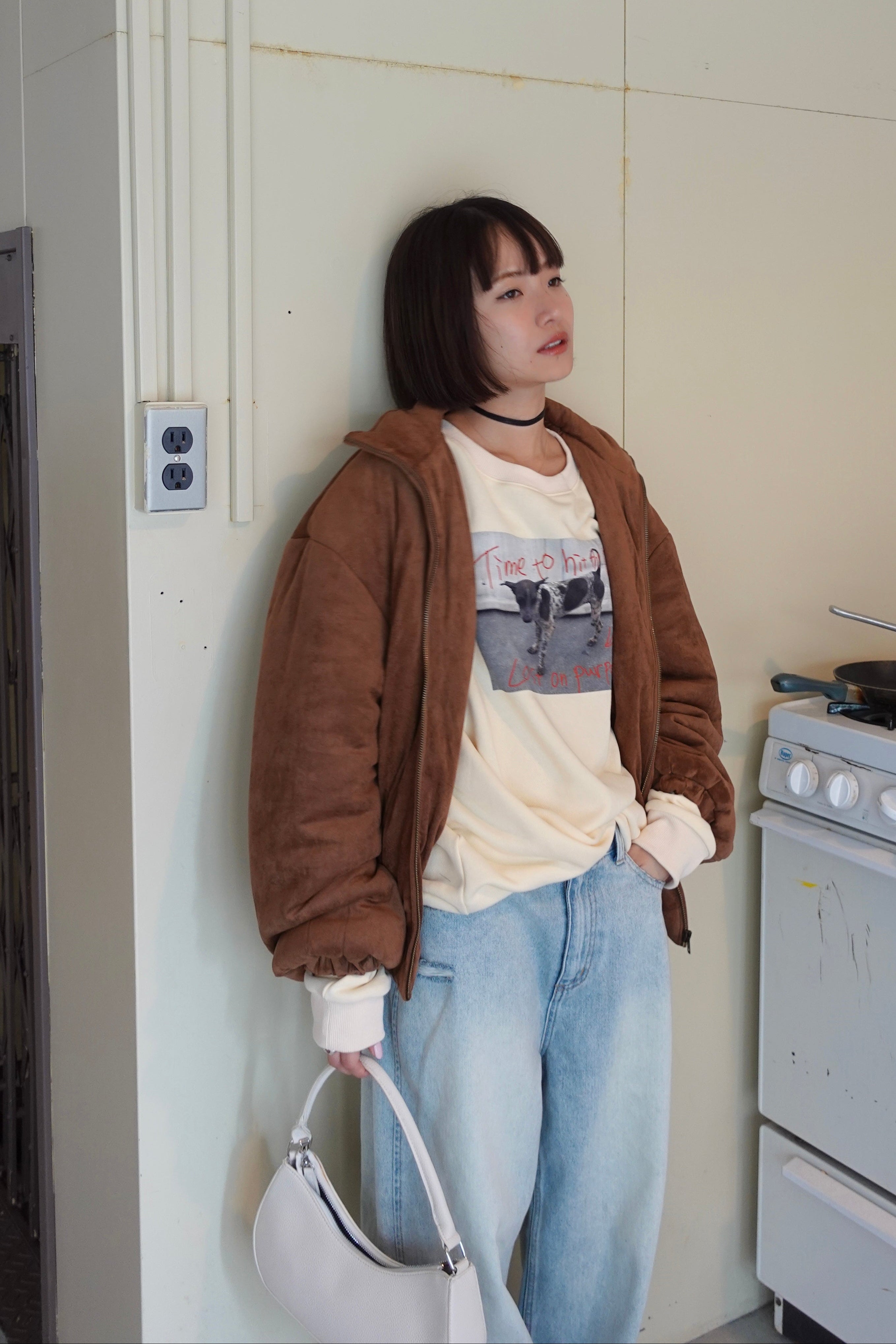 フォトプリントルーズスウェット