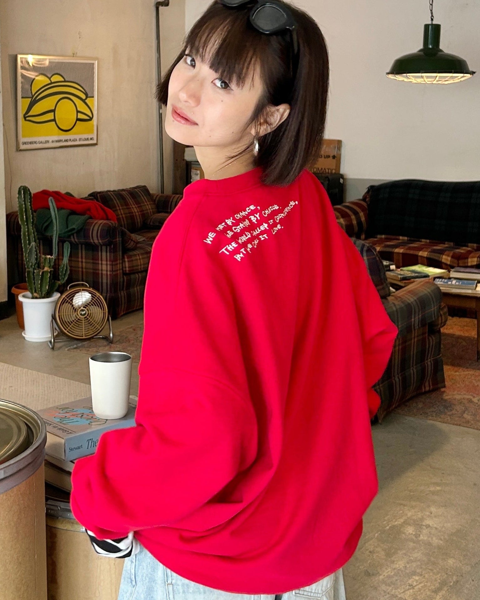 エンブロイダリールーズスウェット