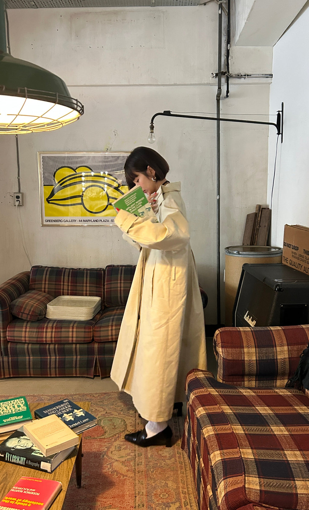 オーバーロングトレンチコート