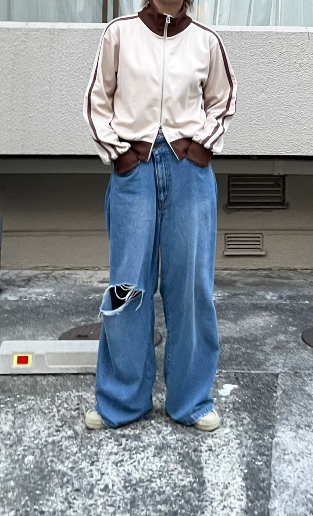 レオパードパッチボーイズデニム