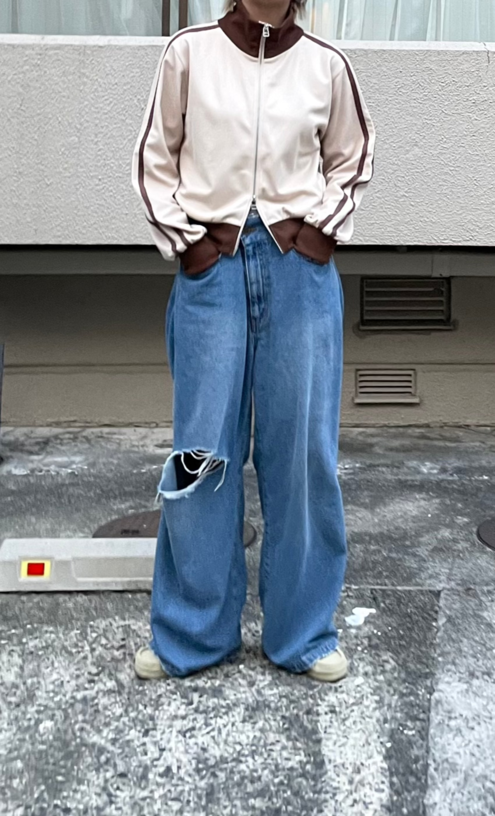 レオパードパッチボーイズデニム