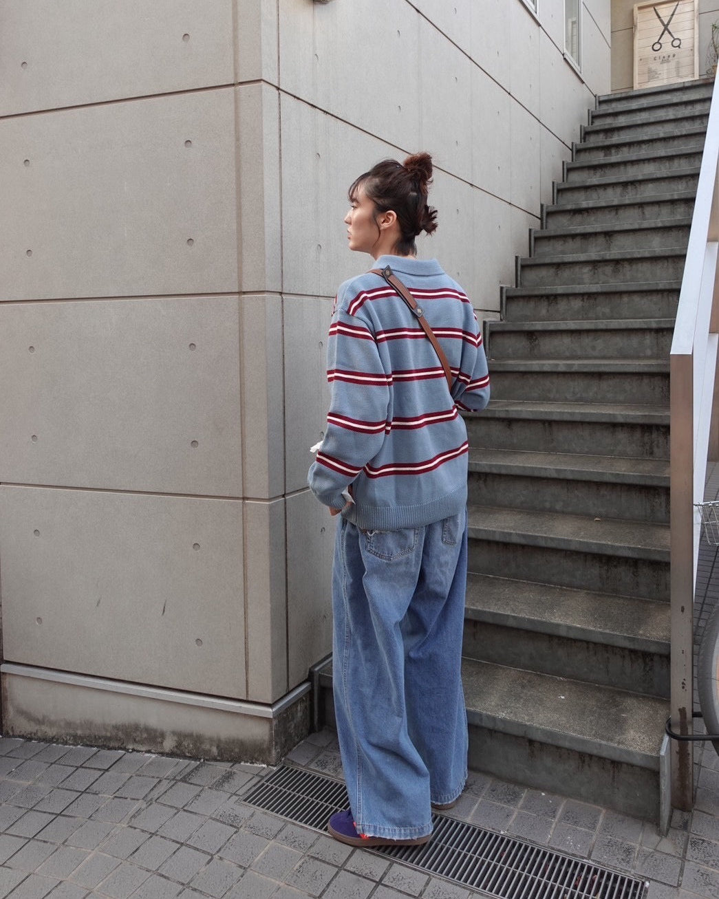 レオパードパッチボーイズデニム