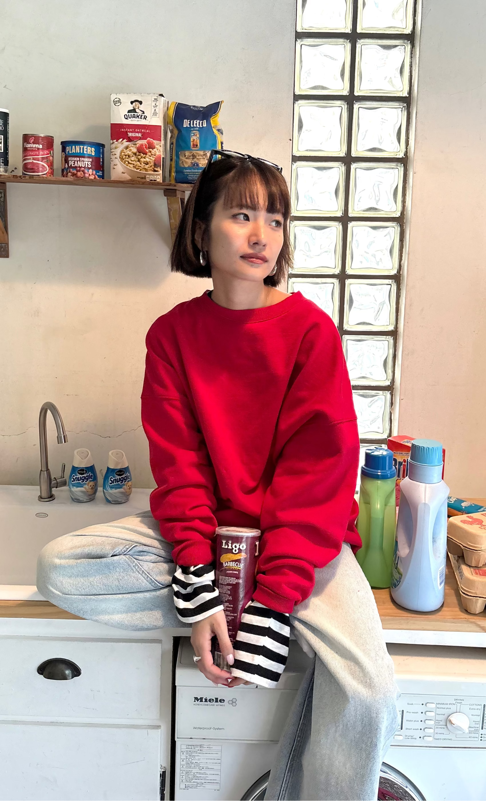 エンブロイダリールーズスウェット