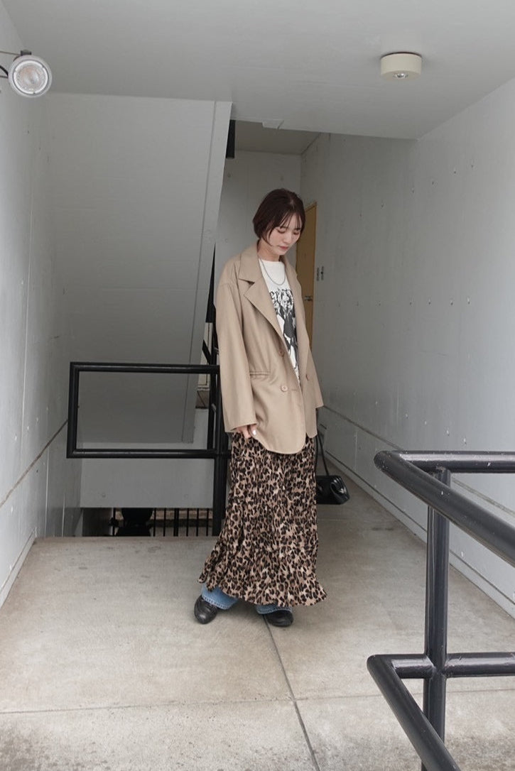 レオパードボリュームスカート