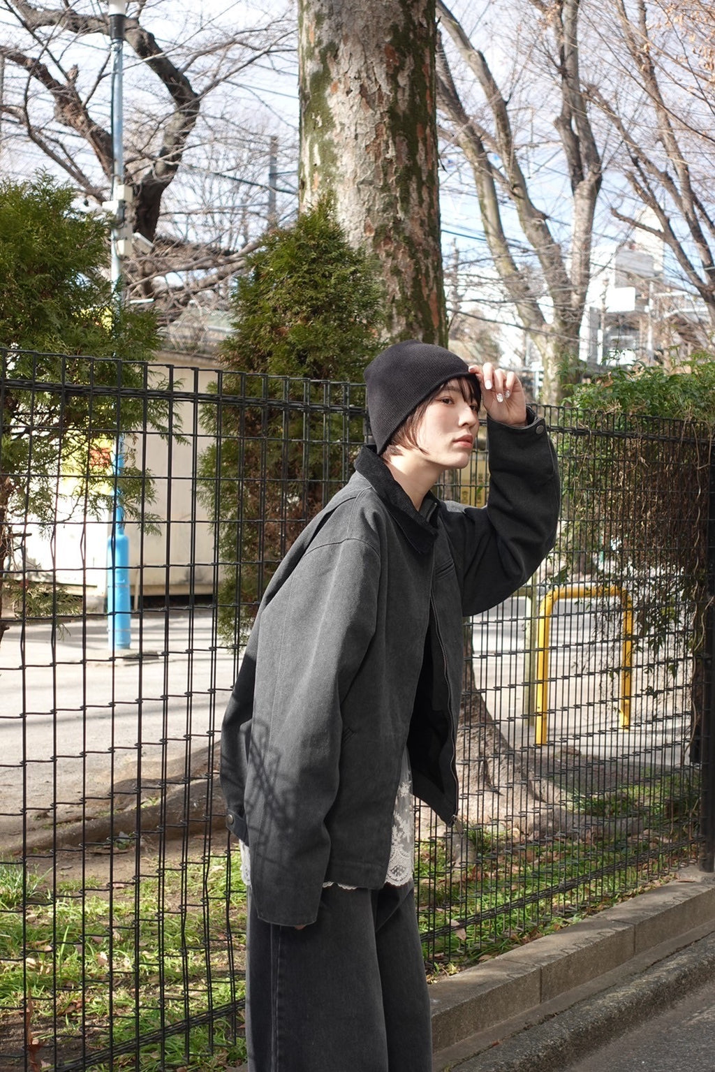 バイカラールーズブルゾン