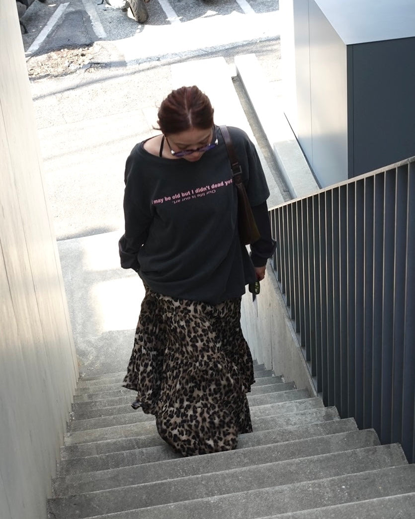 レオパードボリュームスカート