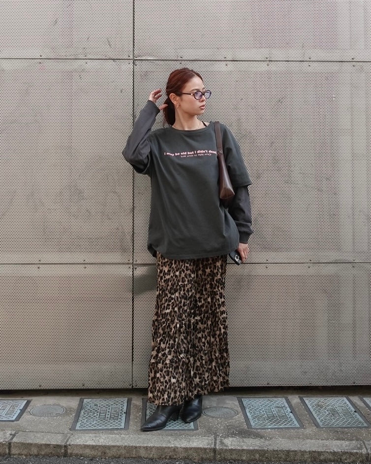 レオパードボリュームスカート