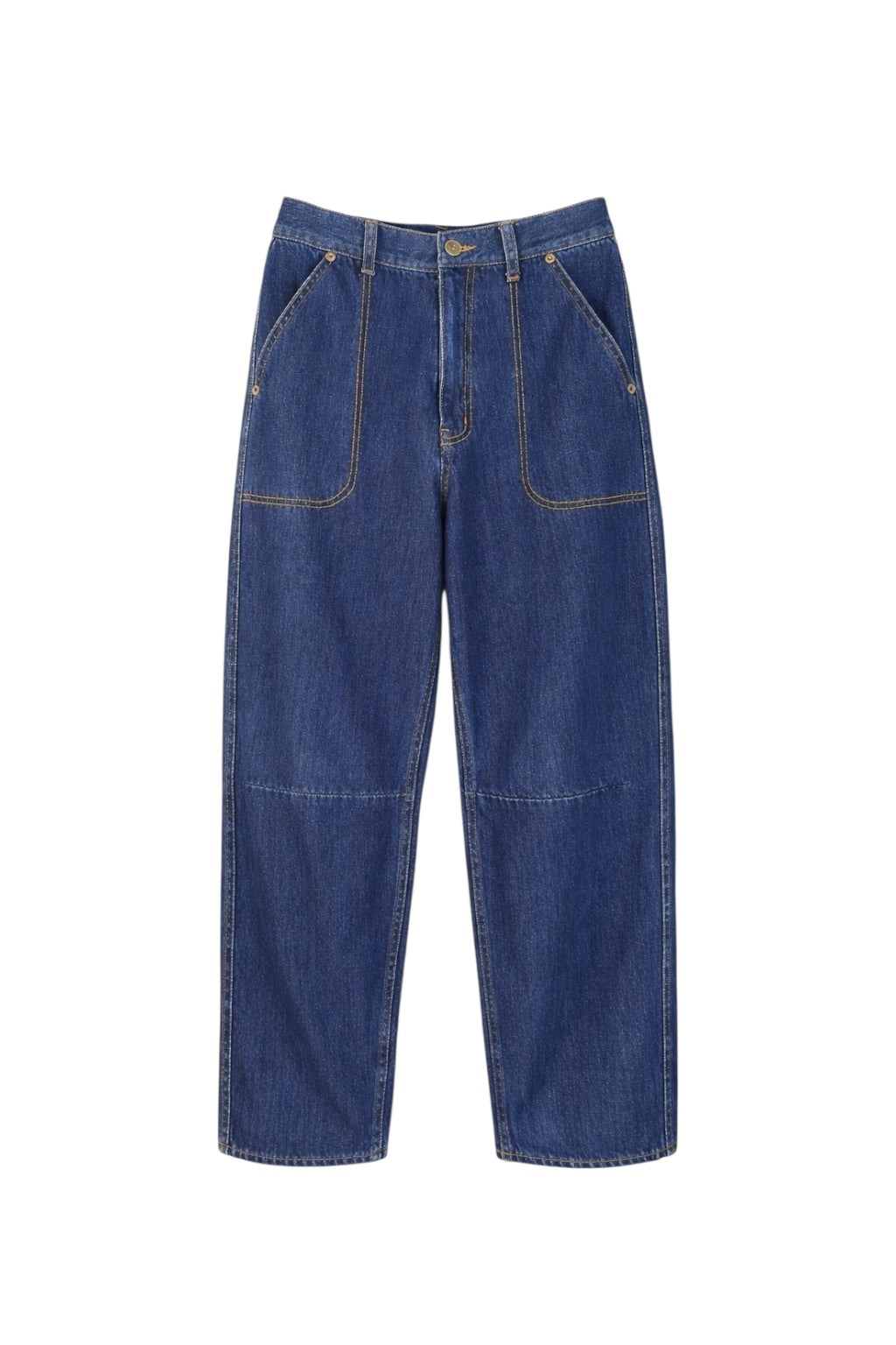 刺繍カーブデニム