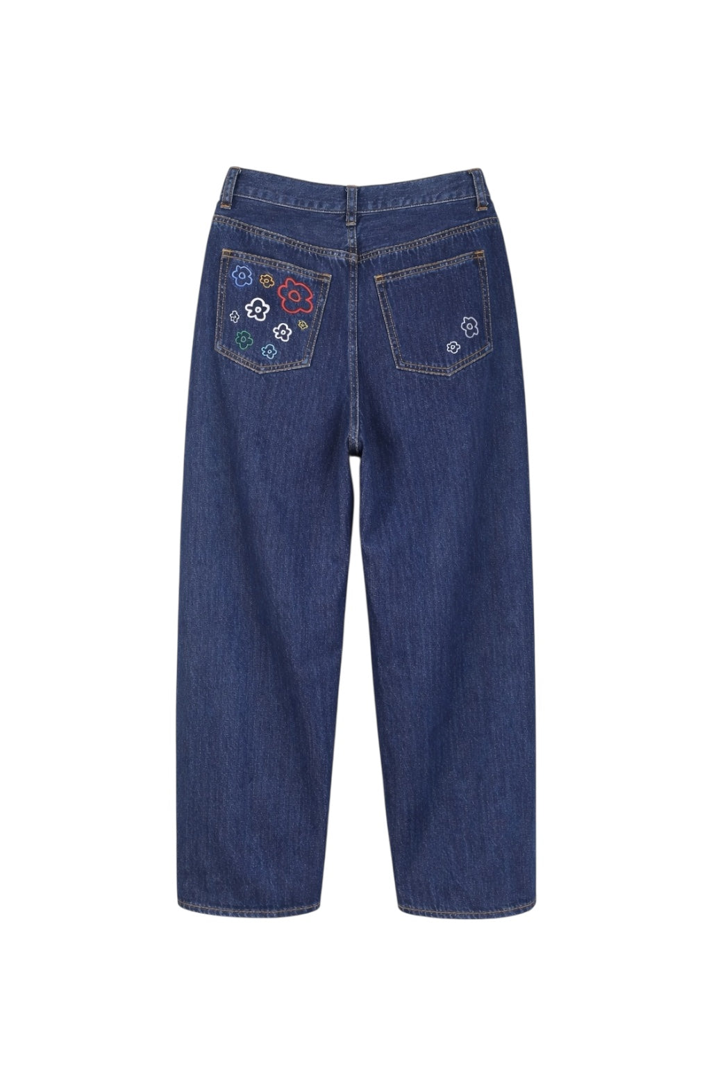 刺繍カーブデニム