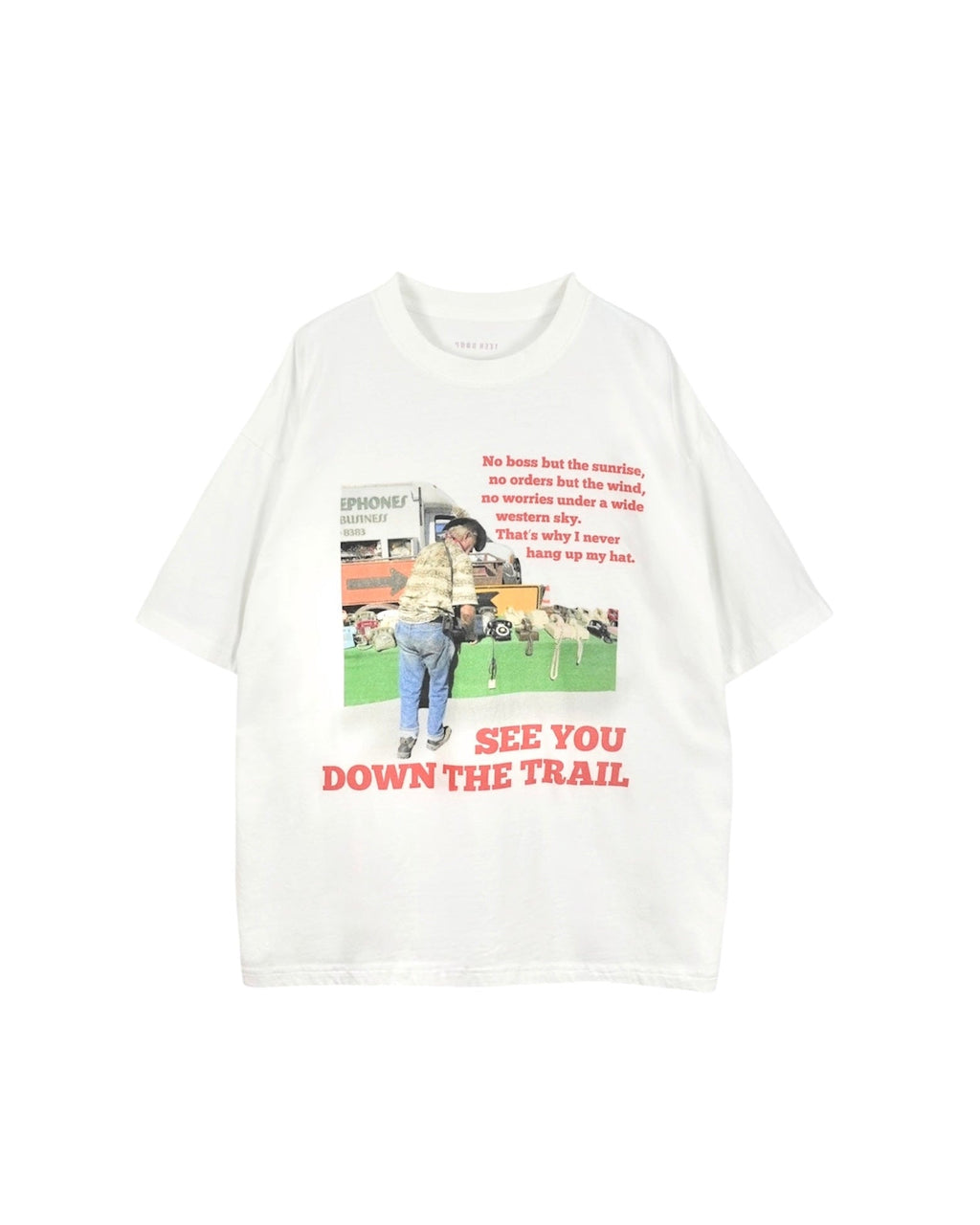 ルーズカラーロゴTee