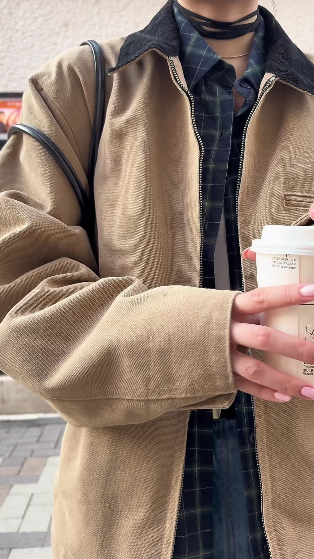 バイカラールーズブルゾン