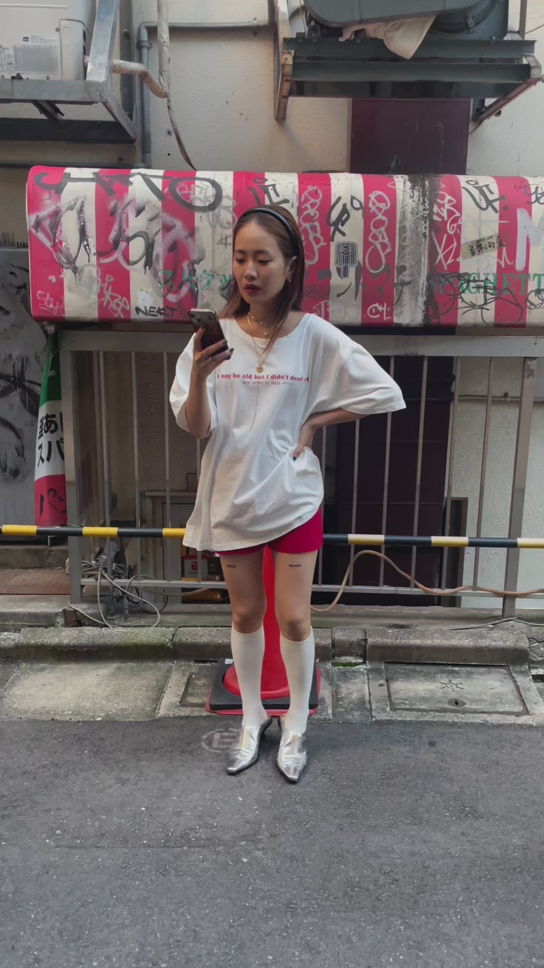 ウォッシュカラーロゴTee