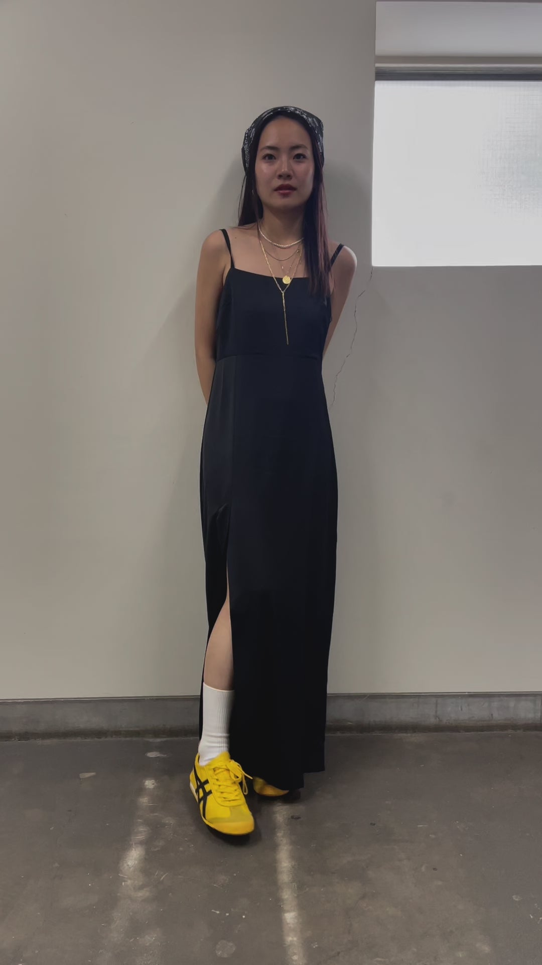 スリットキャミワンピース