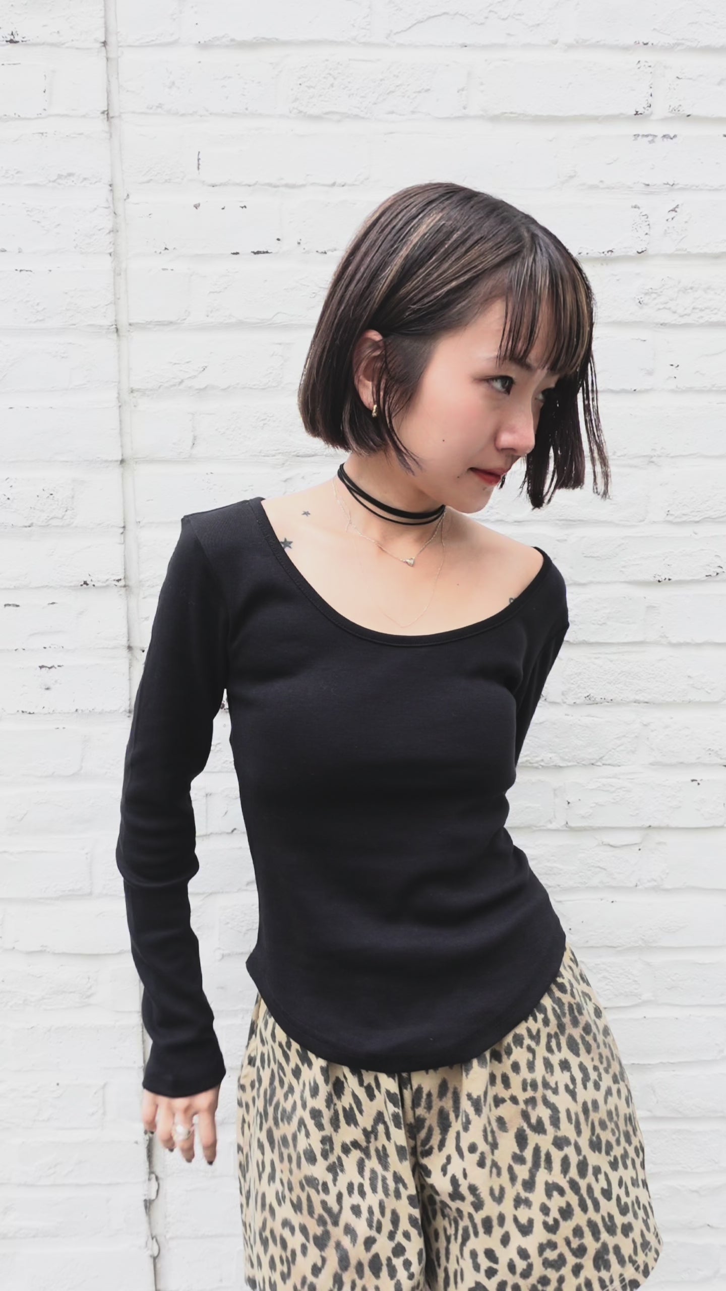 ラウンドネックフィットロンTee