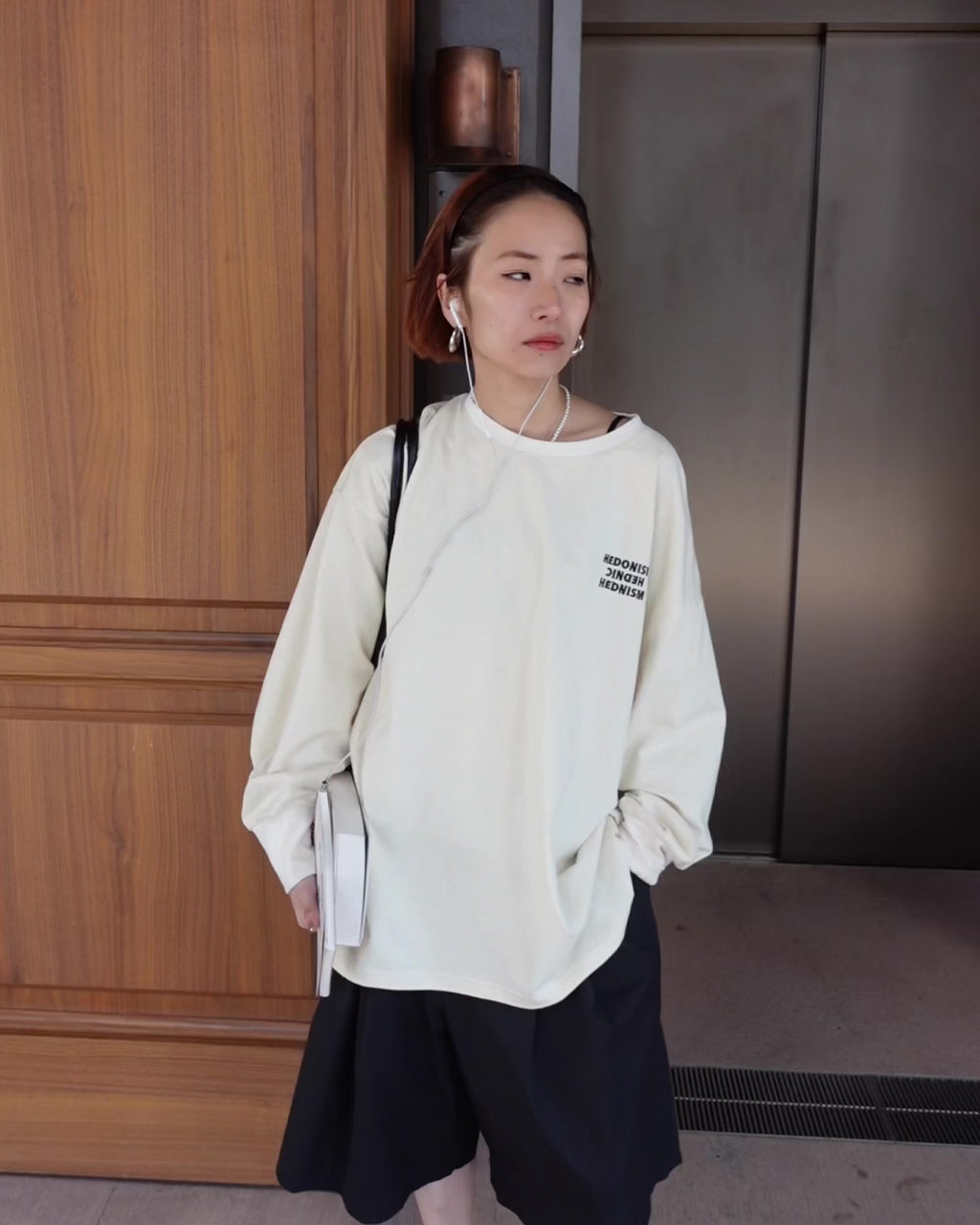 エンブロイダリールーズロンTee